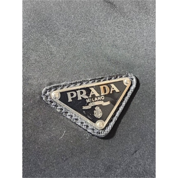 Authentic Prada Saffiano-Trimmed Tessuto Nylon Duffle Bag Black 60cm - Picture 8 of 15
